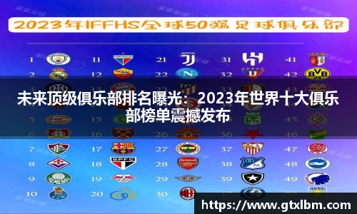 未来顶级俱乐部排名曝光：2023年世界十大俱乐部榜单震撼发布
