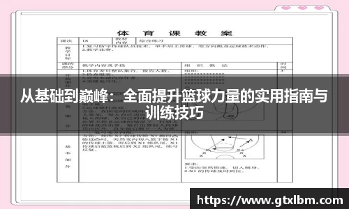 从基础到巅峰：全面提升篮球力量的实用指南与训练技巧